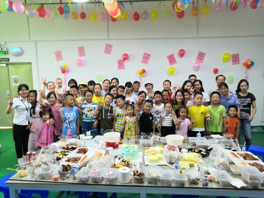 當(dāng)生產(chǎn)旺季迎來小候鳥，雅香麗百忙之中為員工舉辦親子活動